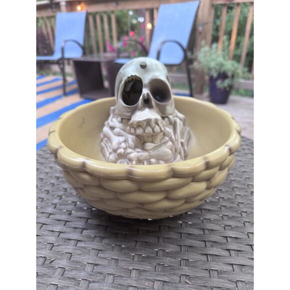 Gemmy Halloween Decor Snake Eye Motion Animated Candy Bowl TESTED Works VTG - Picture 1 of 8